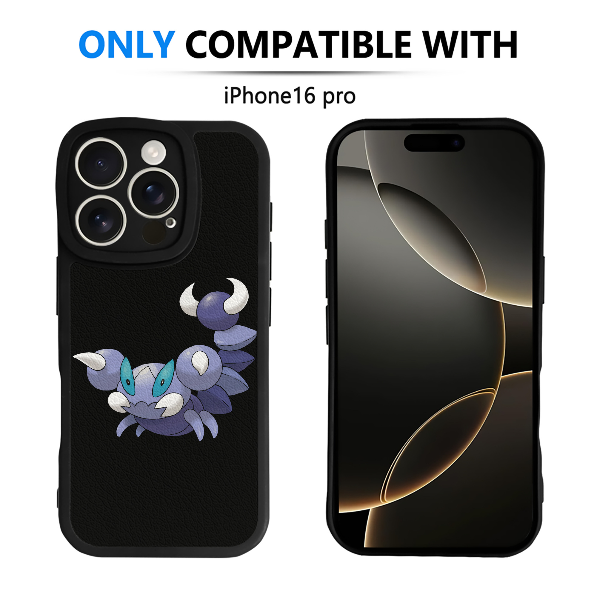 （画像用） ポケットモンスター Pokémon 【iPhone 16シリーズ対応】シリコンスマホケース（レザー調） 材質：シリコン